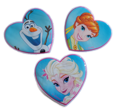 Preview: Disney Frozen die Eiskönigin Rucksack Tasche mit 3 Klettmotiven