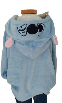 Preview: Disney Lilo und Stitch Kuschel Plüsch Pullover Teddy Fellkapuze 128 134 140 NEU