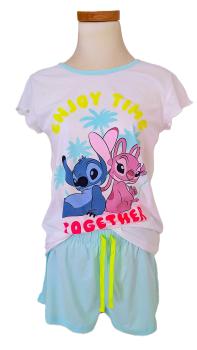 Damen Disney Lilo und Stitch Schlafanzug Pyjama Shorty Gr. XL NEU