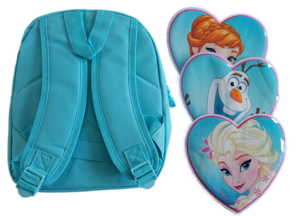 Disney Frozen die Eiskönigin Rucksack Tasche mit 3 Klettmotiven