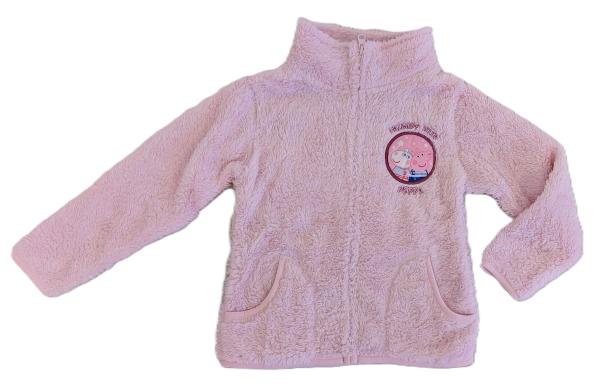 Peppa Pig Fleecejacke Teddyjacke Jacke Plüsch Gr. 98/104 Rosa