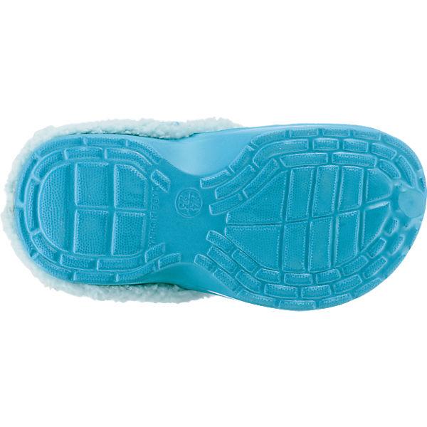 Disney Frozen die Eiskönigin Clogs Hauschuhe Teddyfutter blau