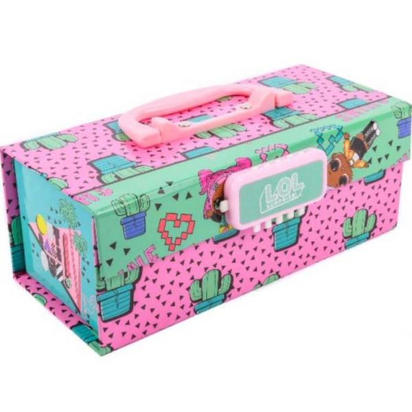 LOL Surprise Schmuckkasten Zahlenschloss Puppen Mäppchen Stifte Box Dose grün