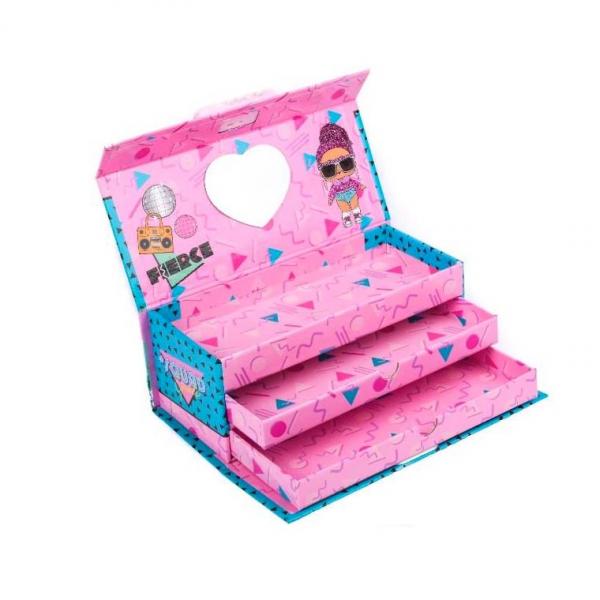 LOL Surprise Schmuckkasten Zahlenschloss Puppen Mäppchen Stifte Box Dose pink
