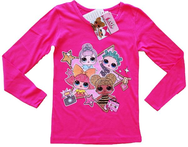 LOL Surprise Pullover Langarmshirt GLITZER Shirt T Shirt Pink